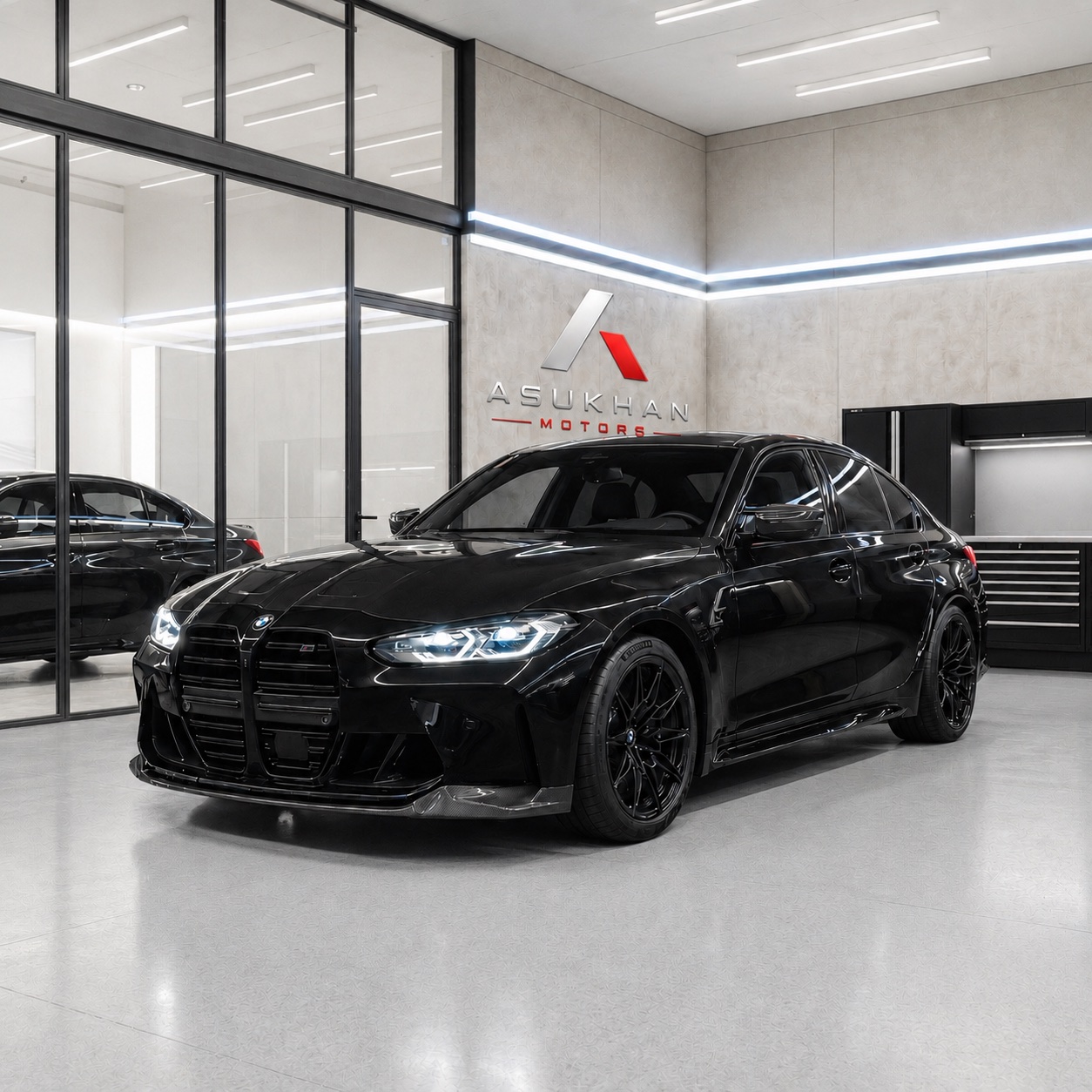 BMW dans le showroom Asukhan Motors